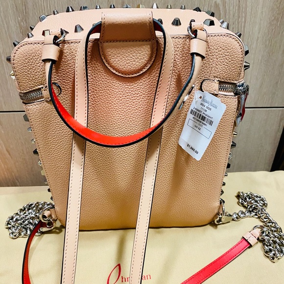 CHRISTIAN LOUBOUTIN- Rubylou Love Leather Backpack - Picture 3 of 16